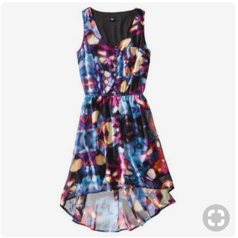 Mossimo High Low Summer Dress Multi Color